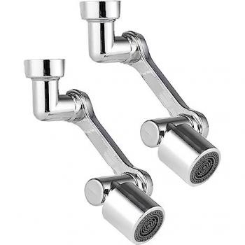 Aireador Extensor de Grifo Giratorio 360º con Alcachofa y Modos de Funcionamiento para Lavabo y Cocina