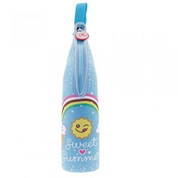 Laken - Termo líquido, Inox y Funda de Neopreno, 500 ml Katuki Saguyaki Pajaritas