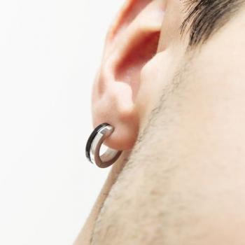 Pendientes Lotus Style LS2391-4/1 de acero inoxidable 316L para hombre con acabado brillo