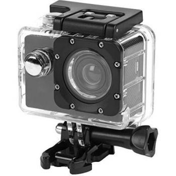 Intempo EE2233STKEU Sync Waterproof Wide Angle IPX8 Action Camera with Self Timer Function, 50/60 Hz Video Output, 1080 P HD Video Resolution with USB Charging Cable, Black