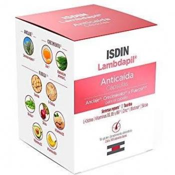 Isdin Lambdapil Cápsulas Anticaída del Cabello, Fortalece el Cabello y Ayuda a prevenir la Caída - 1 x 180 Cápsulas
