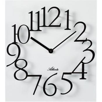 Reloj de Pared Cuadrado Analógico Blanco Atlanta 4511/0
