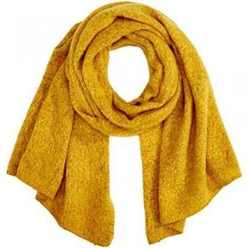 Only Onllima Knit Long Scarf Acc Noos Bufanda, Amarillo