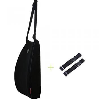 Cojín de soporte de espalda lumbar para silla de oficina y cojín de asiento de coche, Travel Ease Cojín de diseño multifuncional ortopédico de espuma de memoria para alivio del dolor de espalda con correa ajustable y malla tridimensional transpirable
