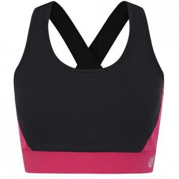 Dare2b Swift II Sujetador Deportivo Negro L Mujer, Medium Impact, Opaco