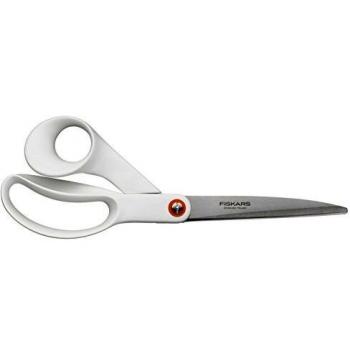 Fiskars Tijeras universales, Longitud total: 24 cm, Acero de calidad/Plástico, Functional Form, Blanco, 1020414