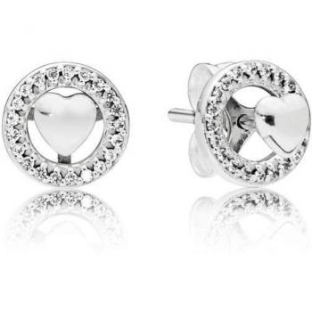 Pandora Pendientes de botón Mujer plata - 297709CZ