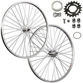 Taylor Wheels 26 inch bicycle wheelset aluminum rim coaster brake silver