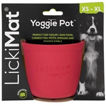 Comedero para Perro Lickimat Rosa Goma - Dispensador de golosinas de goma de larga duración, adecuado para todos los tamaños de perros, alimentador lento para perros pequeños, diseñado para distracción, diversión y enriquecimiento