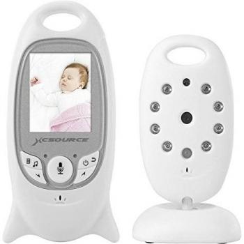 XCSOURCE® Baby Monitor Baby Phone Digital Inalámbrico Vigilabebés Supervisar el Cuidado Seguridad del Bebé 2.4G 2 LCD Función de Visión Nocturna con Clavijas Cables de Intercomunicación Soporta Múltiples Idiomas+ 2 Enchufe el Cable de Carga Color