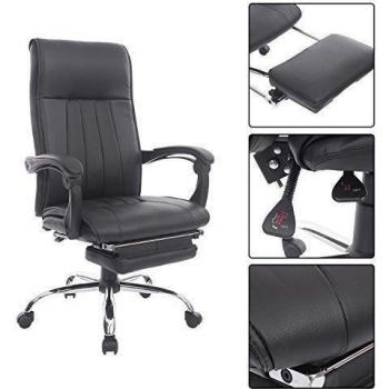 Silla de Oficina 65x60x102-111cm Respaldo Reclinable Ergonomica Escritorio