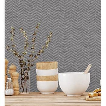 Papel Pintado Vinílico Lavable de Espigas con Textura en Relieve - Delhi 680978 - Rollo de 10 m x 1,06 m