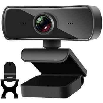Webcam 2K, Full HD 4 Millones Pixel Webcam pc con Micrófono Incorporado y Cubierta de Privacidad, Enfoque Automático, USB 2.0 Plug and Play, Webcam Camara para Videollamadas, Estudio, Conferencia
