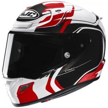 Casco Integral HJC RPHA 12 Lawin Negro Blanco Rojo Talla L