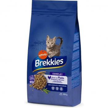 Brekkies Complet Pollo y Verduras Pienso para Gatos Adultos - 15 kg