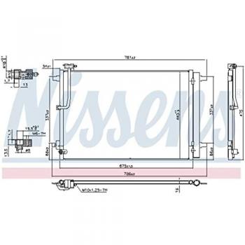 Condensador para aire acondicionado Nissens 941077