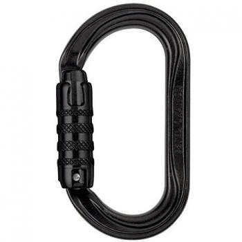 Petzl Oxan Triact-Lock Steel Carabiner - Black, Fall Protection, NFPA/ANSI Certified
