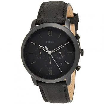 Fossil Reloj Neutra para hombre, de acero inoxidable, en tono negro, con cronógrafo, FS5503