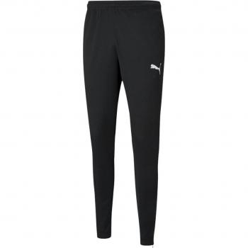 Puma TeamRISE Poly Pant - Pantalones negros para hombre, tipo: pantalones deportivos, características: fabricados en poliéster, diseño ligero y transpirable, ajuste cómodo, ideales para entrenamiento y uso diario