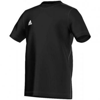 adidas COREF TEE Y - Camiseta para niño, color negro / blanco, talla 152