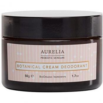 Aurelia London Natural Botanical Cream Deodorant 50g - Aluminium Free, Unisex, with Kaolin and Peppermint