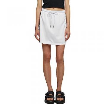 Urban Classics Women's Track Skirt - White/Black/White (Medium)