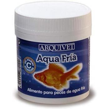 Arquivet Aqua Fría 105 ml - Comida para Peces de Agua fría - Alimento Completo para Peces - Comida a Base de Escamas - Ingredientes Naturales - Contiene Vitamina C