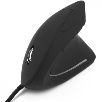 BlueBeach® Ergonómico Verdadero humano Diseñado 6 Botón Vertical Ratón óptico 1000 DPI - conexión de cable USB para el ordenador portátil PC portátil
