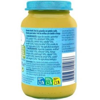 Nestlé Naturnes Bio Compota de Guisantes, Patata y Pollo 190g Agricultura Ecológica