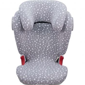 Jyoko Funda de Algodón para Silla de Coche Britax Römer Kidfix SL - Fácil de Colocar, Compatible con Britax Römer Kidfix SL, Color White Star