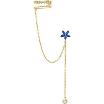 Ear Candy - Piercing múltiple Ashanti de Plata de Ley 925 y baño de oro 18k