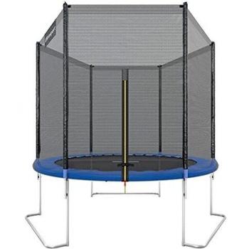 Ultrasport Cama elástica de Jardín, Set con Superficie de Salto, Red de Seguridad, Postes Acolchados y Cubierta del Borde, Resistente a la Intemperi, Unisex,Springs o sistema de cuerdas elástico