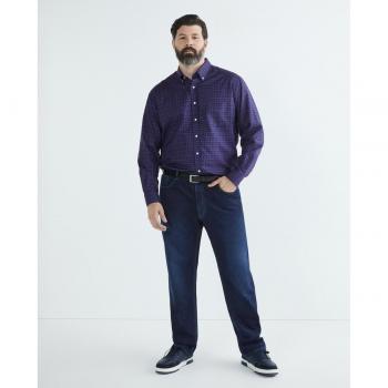 Camisa de hombre casual de cuadros tallas grandes Mirto