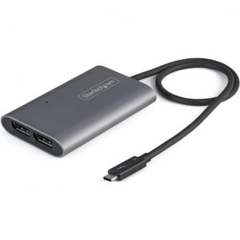 StarTech.com Adaptador de Vídeo Thunderbolt 3 a Doble DisplayPort - 4K 60Hz