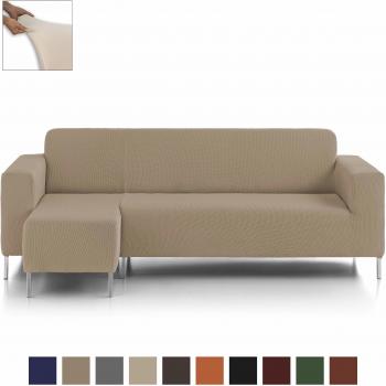 Eiffel Textile Nimes Funda sofá Brazo Corto Izquierda, Algodón, Beige