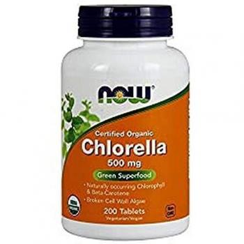 Organic Chlorella 500mg Tablets - 200 Count