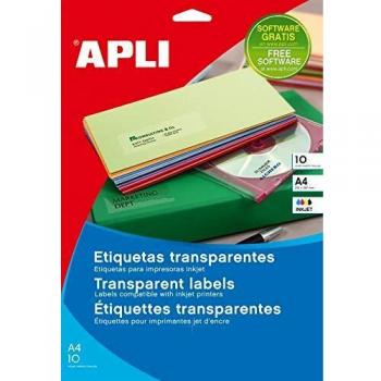 APLI 10050 - Etiquetas, 10 hojas