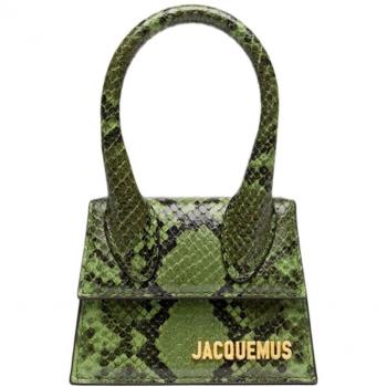 Jacquemus Women's Le Chiquito Green Leather Mini Crossbody Bag - One Size