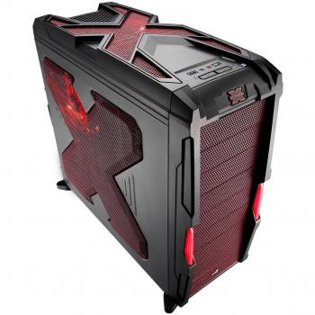 Aerocool Strike X Advance Devil Red - Caja de ordenador de sobremesa