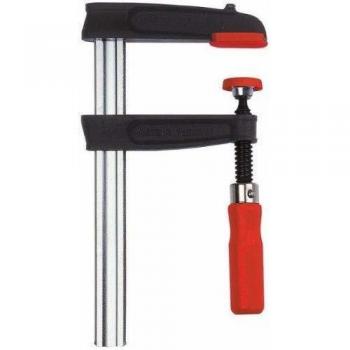 Tornillo de apriete de fundición maleable TPN-BE con empuñadura de madera - Bessey