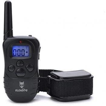 GLEADING Collar de Adiestramiento para Perros, Recargable Collar para Perros con Mando,3 Modos de Vibración Bip y E Collar Resistente al Aguacon 2 Receptores, para Perros Pequeños, Medianos y Grandes