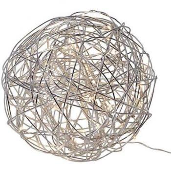 Decoración LED para exterior Trassel de acero inoxidable, 100 luces, Ø 37,5 cm