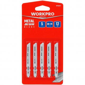 Juego de 5 hojas para sierra calar T118BF para metal WORKPRO