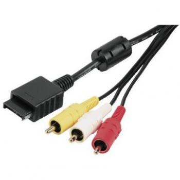 Hama - RGB/RCA Cable para PlayStation Consoles, Multi AV, 12 pin, RCA