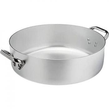 Cacerola Baja de Aluminio 36 cm con 2 Asas, 11.5 L, Modelo Alma106 Agnelli