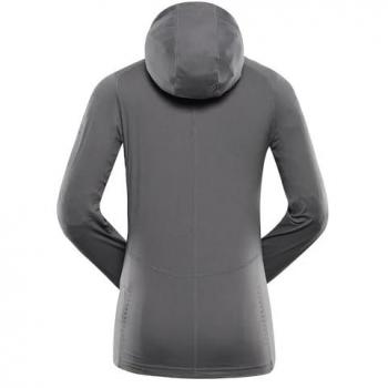 Alpine Pro Women's Quick-Drying Hooded Sweatshirt Izara in Smoked Pearl