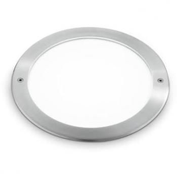Luz de Suelo Empotrada LED Taurus para Exteriores, Acero Ancho y Redondo, 2700Lm, 3000K, IP67