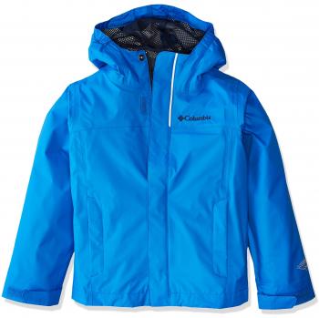 Columbia Watertight Jacket Chaqueta Impermeable, Aislamiento térmico sintético Hi-Loft, Niño, Super Blue, XS