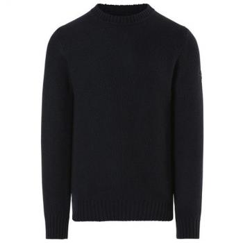 North Sails Blue Cotton Shirt - XL, Round-neck Knitwear, male, Blue, Size: XL Fiber Crew Neck Sweater