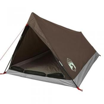Tienda de campaña impermeable marrón para 2 personas